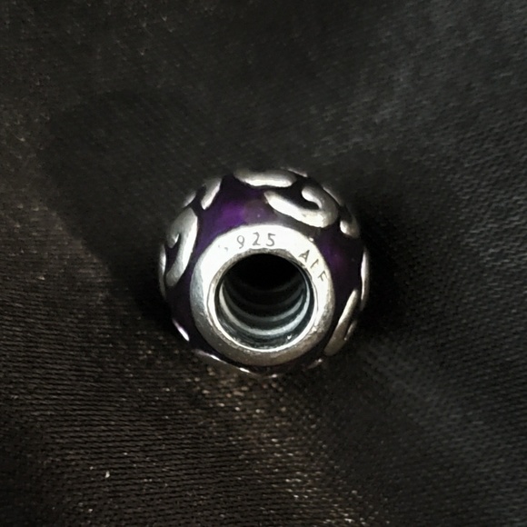 Pandora Charm Zen Purple Enamel Authentic .925 - Picture 4 of 4